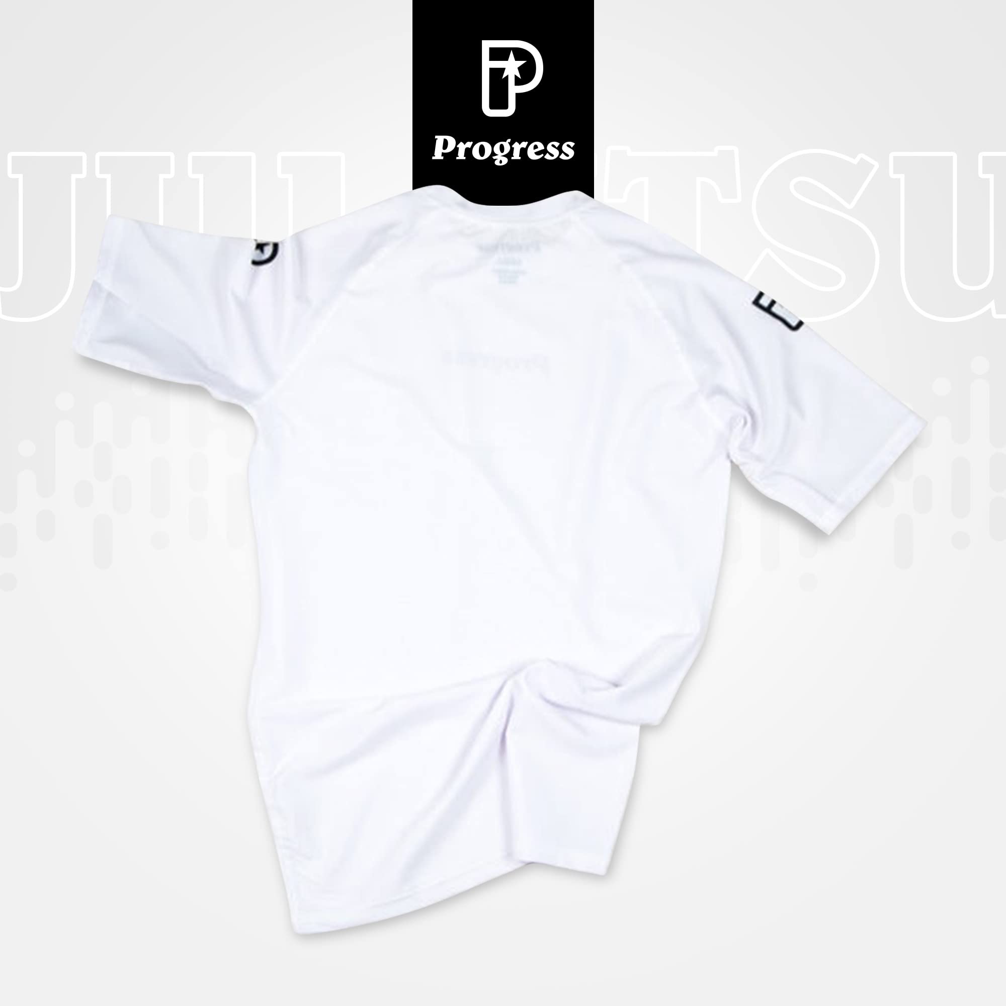 Progress Academy Plus Manche Courte Rash Guard Noir Bjj Jiu Jitsu Pas