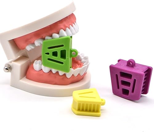 Miniatura 5 de Angzhili Boca dental Prop Bloque de mordida dental de plástico, bloques de mordida ortodóntica, accesorios de odontología (3 piezas/juego)