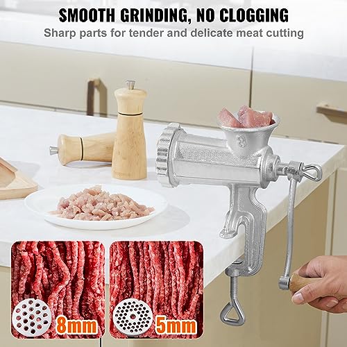 Vevor MANUAL MEAT GRINDER 8# Manual Meat Grinder, Heavy Duty Cast Iron Hand Meat Grinder thumb #2