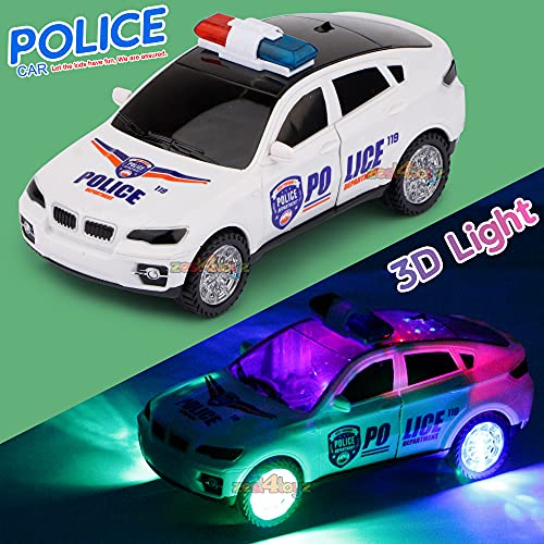 zest 4 toyz Bump and go 3D Lights Police Car with Flashing Light