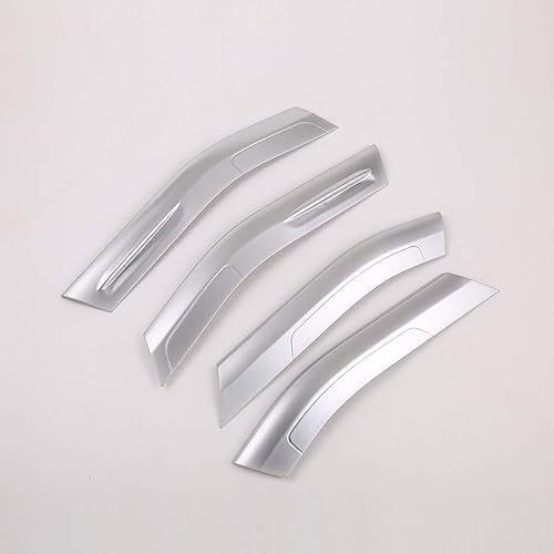 Miniatura 3 de Cubierta de panel de decoración de puerta interior de coche ABS cromado 4 unids para Land Rover Range Rover Evoque 2019 2020 (con llave de memoria)