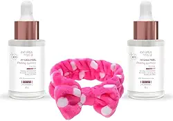 Kit 2 Hydra Peel XR - Peeling Químico Hidratante e Antioxidante - Para Peles Sensíveis, com Rosácea e Fotoenvelhecidas gene + Faixa Fofinha Para Cabelo