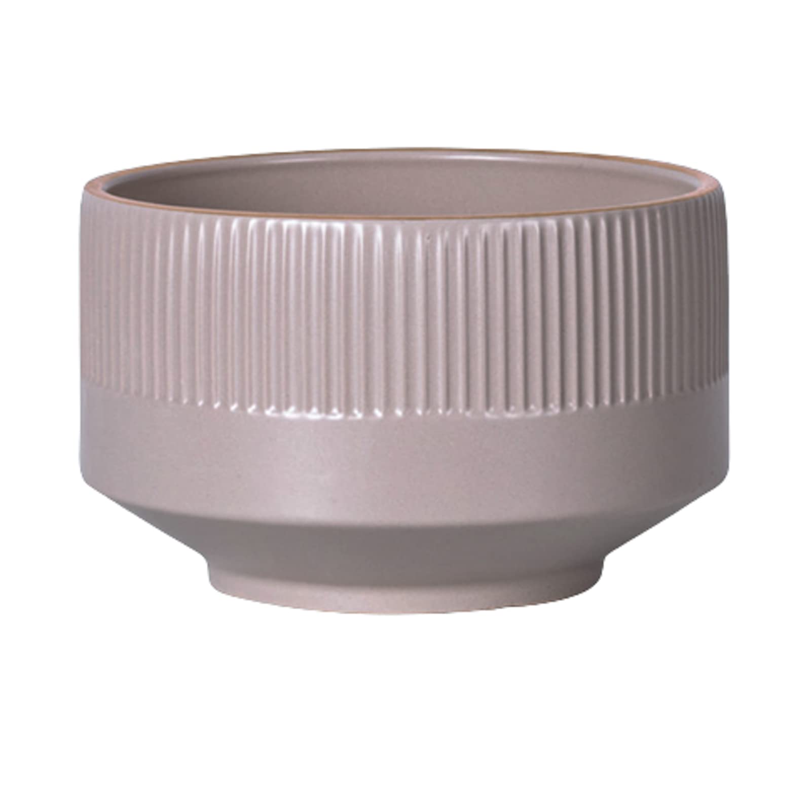 Vasi da Giardino Fioriere in Ceramica, Vasi per Piante a Strisce Verticali da 7/9/11 Pollici con Fori di Scarico per Giardinaggio Home Desktop Decorazione per Ufficio