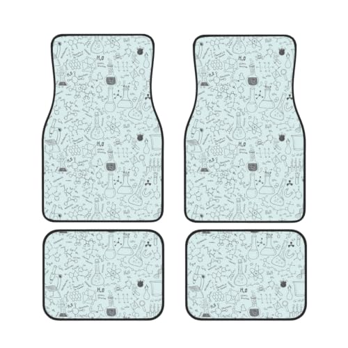 Alfombrillas para coche juego de 4 piezas en neopreno accesorios para vehículo con química