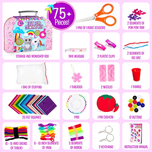 Creative Kids BM-FFSKIT-60402 Felt Sewing Kit - Craft 15+ Characters thumb #5