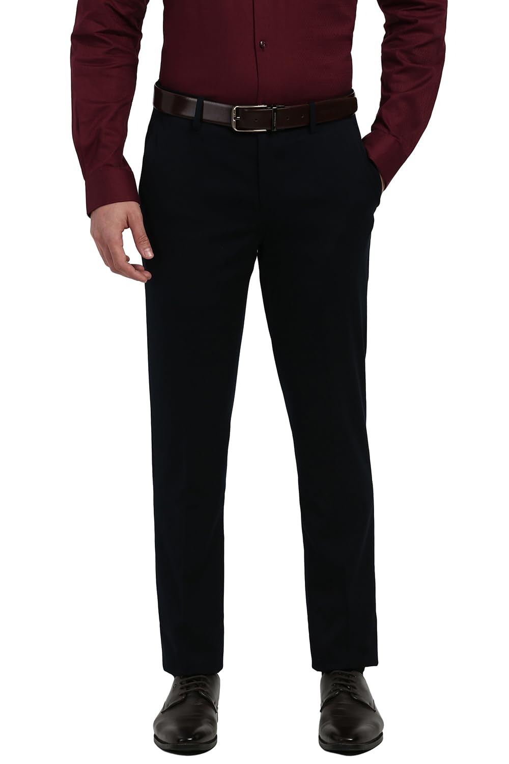peter england Men's Slim Work Utility Pants-picture-26