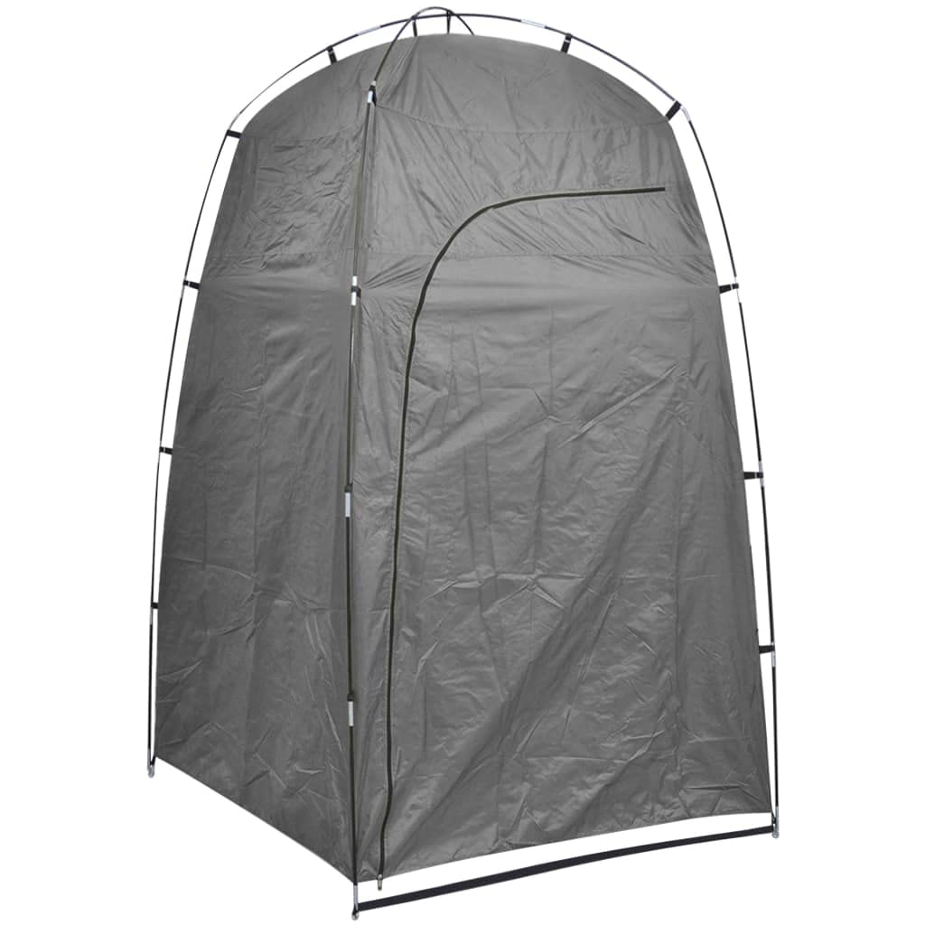 Blaues Dusch- und WC-Zelt für Outdoor Camping Strand Wandern Privatsphäre tragbar und faltbar, ideal für Festivals, Reisen, Wohnmobil, Wasserspülung, Wasserpumpe, Toilettenzelt