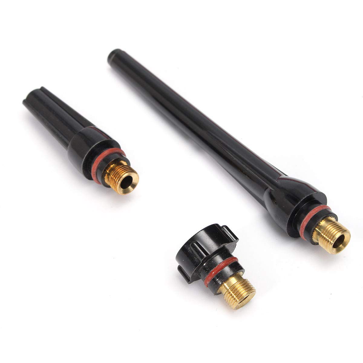 KingLan 63 Unids TIG Collets Cuerpo Detrás De La Tapa Fit TIG Solta De Soldadura Consumibles Wp17 18 26 63Pk