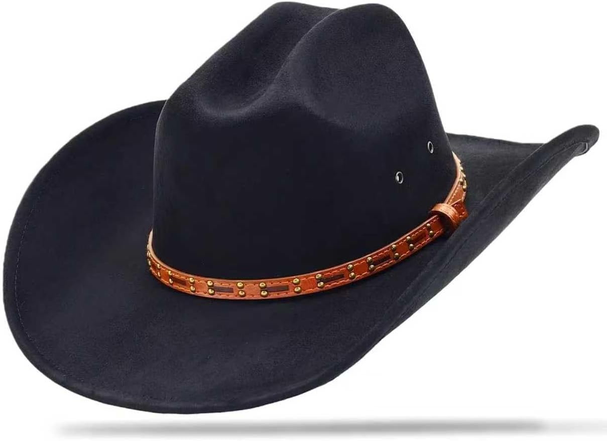 Cowboy Hat for Men and Women - Cattleman Wide Brim Western Cowgirl Hat with Gift Packaging