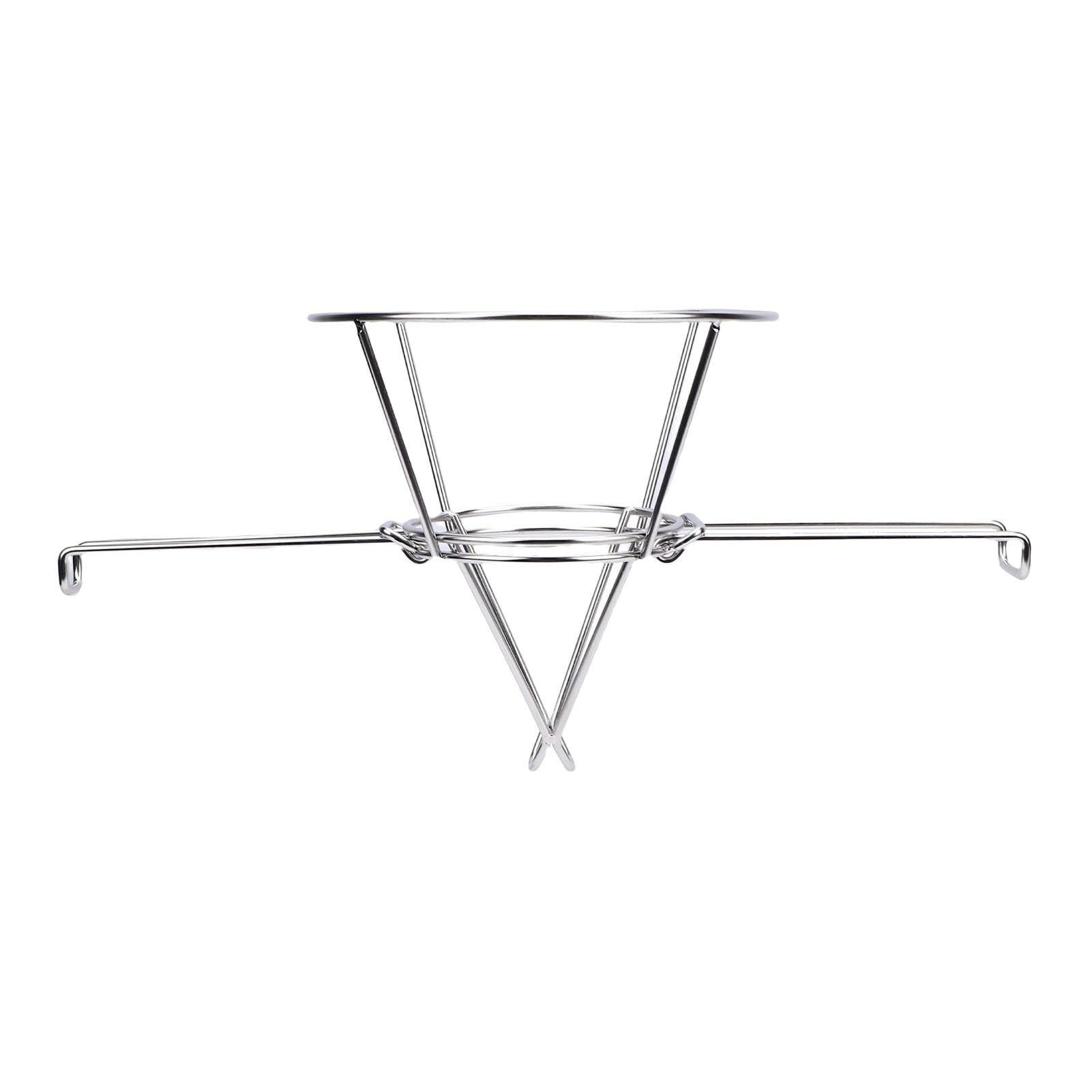 Sorandy Soporte para Cono, Soporte para Filtro de Cono de Acero Inoxidable con Asas, para Filtrado, Ideal para Jarabe de Arce y Aceite para Freír de Mayor Duración, 9,3 Pulgadas