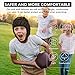 VICTRIDGE Flag Football Helmet Youth Soft Shell Helmet 7v7 Rugby Headgear Scrum Cap Youth Kids Adults (Black, Large)
