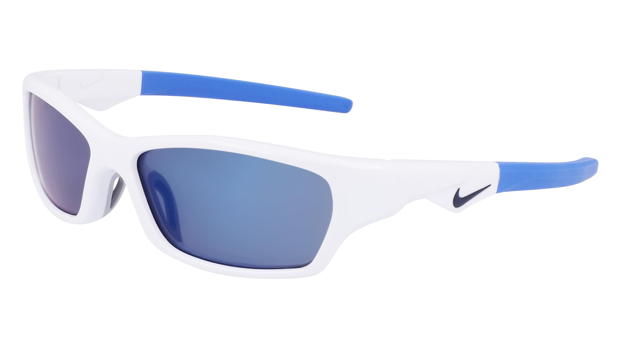 Nike Unisex White Sunglasses, One Size, Sporty Wraparound Sunglasses Jolt M