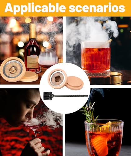 Image of Smoke Infuser for Whiskey, Cocktail Smoker Kit for Home Bartenders and Party Hosts, Whiskey Smoker Kit for Cocktail Infusing