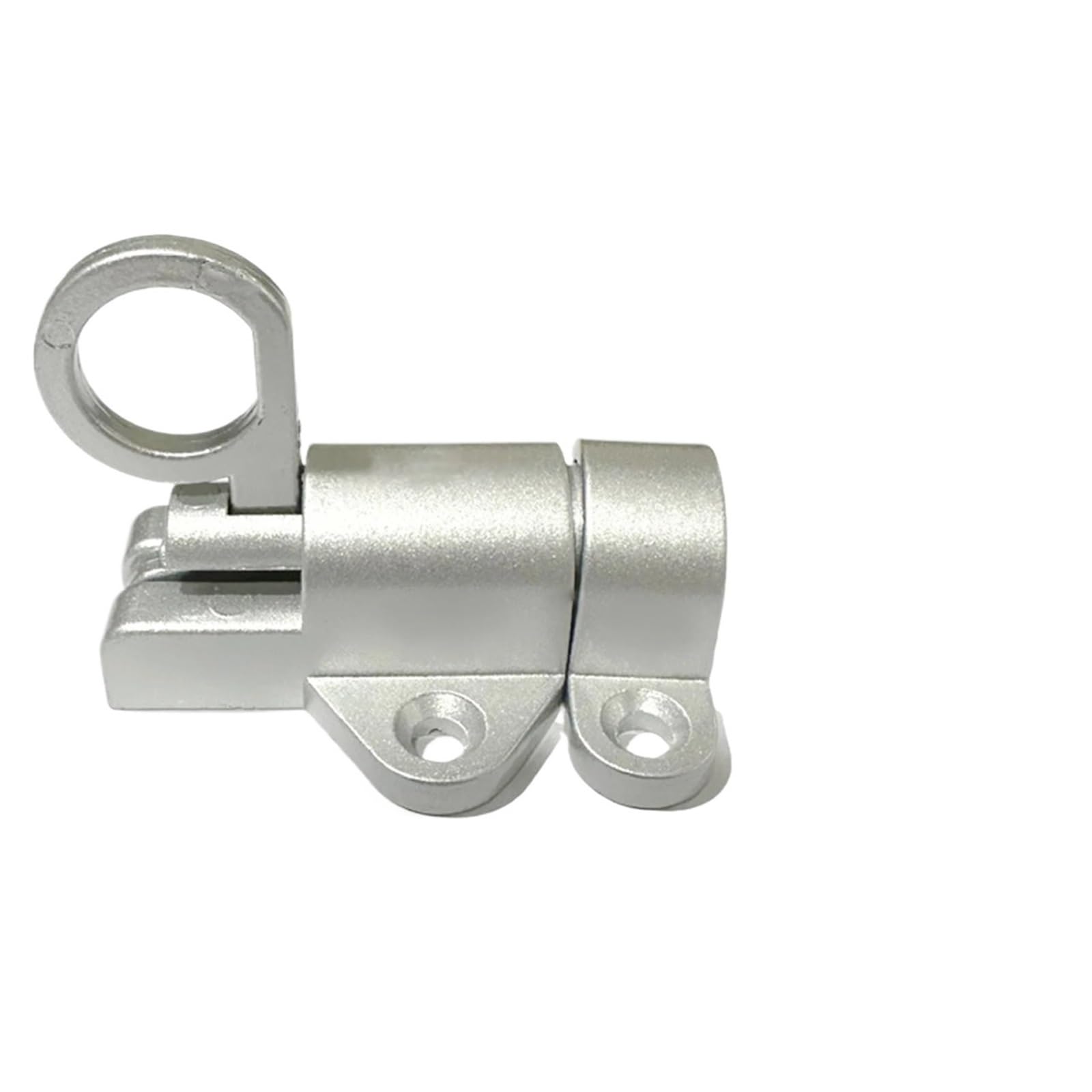 5pcs Bolt Lock Window Gate Security Pull Ring Spring Bounce Door Automatic Latch Hardware for Door(Silver)