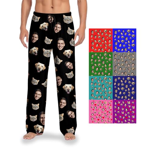 Personalized Pajama Pants With Face Personalized Pajamas For Men Woman Personalized Pj Pants Custom Pj Pants