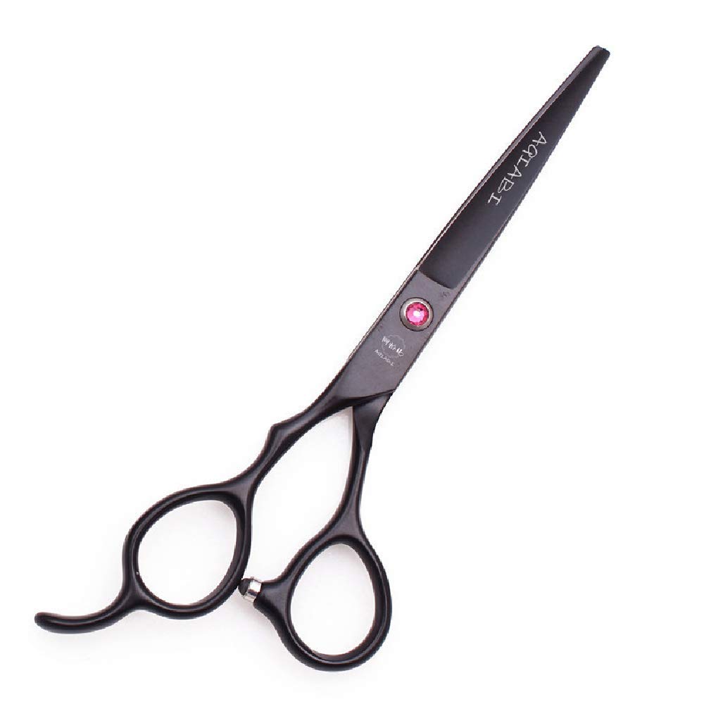 5.5 / 6.0 / 7.0 Pulgadas Conjunto De Tijeras De Peluquería Zurda, Barberos Tijeras De Corte De Cabello Profesional Tijeras De Estilo 10 PCS Kit, Luz Y Afilado, Para Hombres, Mujeres,Púrpura,5.5 Inch B