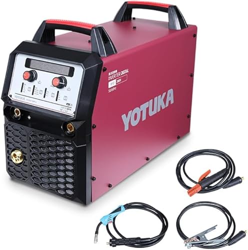 HAIGE(ハイガー) 溶接機 MIG パルスMIG MMA 200V インバーター 軽量 YOTUKA YS-MIG215DPP-2