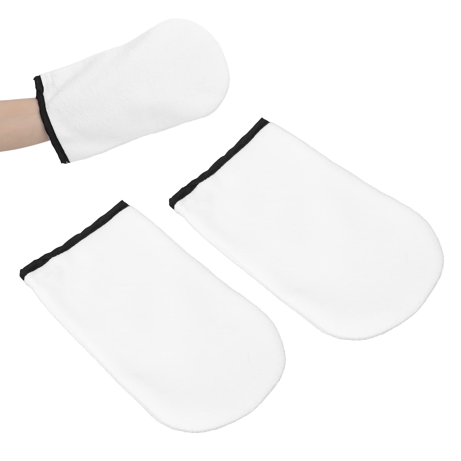 Guanti Per Terapia di Paraffina, Guanti di Cera di Paraffina 2 Pezzi in Puro Cotone Che Promuovono L'assorbimento Guanti Spa Per Terapia Manuale con Cera Calda Bianchi