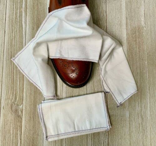 Shoe Shine Cloths Buffing Rags for Polishing Boots Shoes & More- 2 Pack