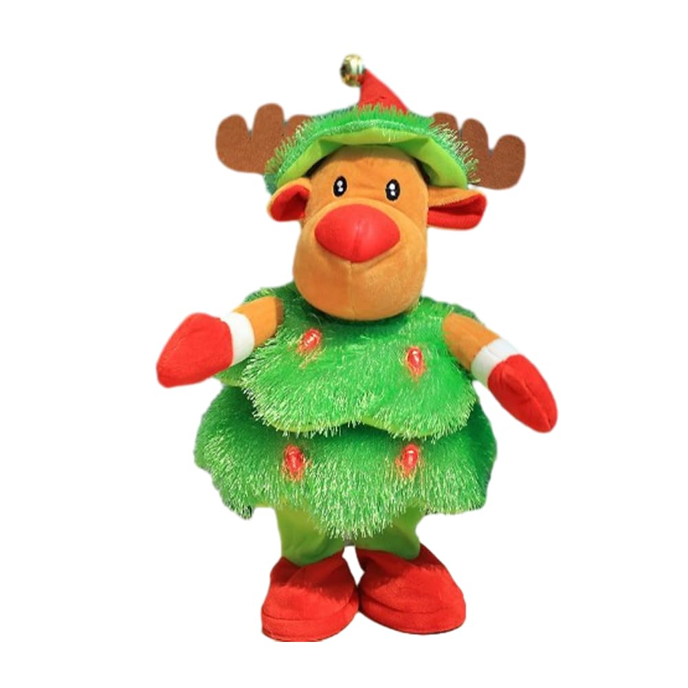 Amazon | Generic クリスマスぬいぐるみ 歌うクリスマスおもちゃ 、LED