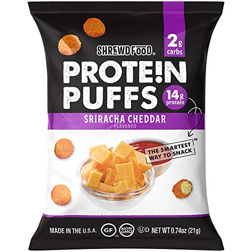 Shrewd Food Keto Protein Puffs, Low Carb, High Protein Snacks, Healthy