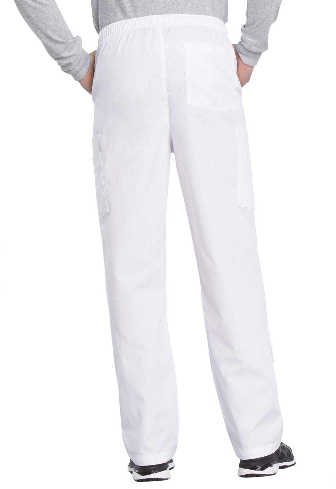 Cherokee Conjunto de ropa quirúrgica para hombres y mujeres, ajuste tradicional, cuello en V, 4777 con tiro natural, pantalón de cintura elástica 4000