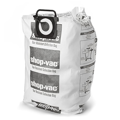 Image of Shop-Vac 9021433 Tear-Resistant Dry Collection Vacuum Bags, Fits 12-20 Gallon Tanks, Efficient Debris and Dust Collection, (2-Pack)