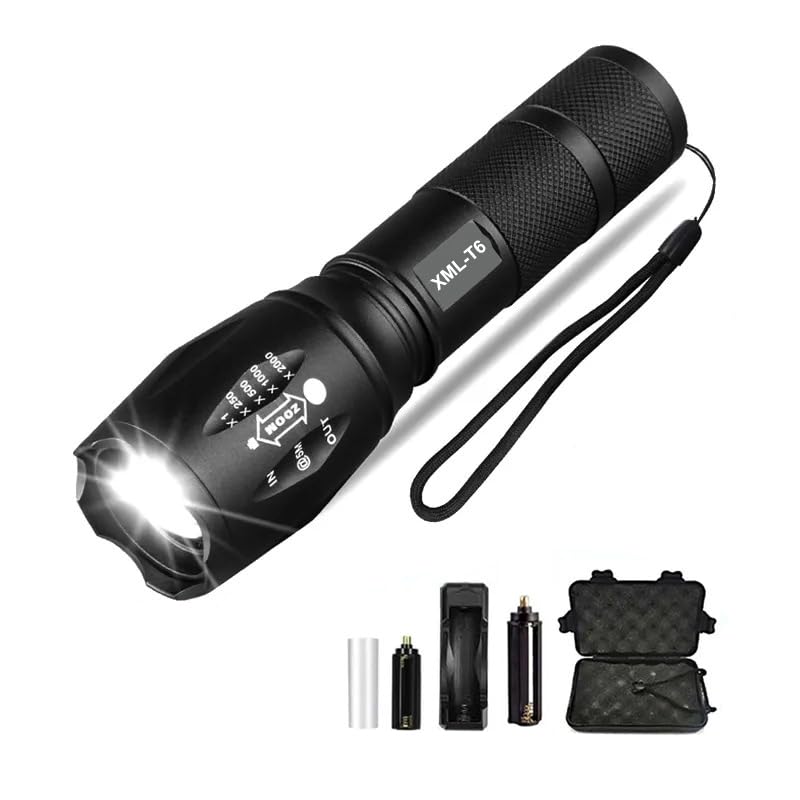 TEQO Rechargeable Torch, Emergency Light Metal Torch| |1200 mAh Battery (White)… (TE6) (TE6) (B0CB4J4SYT) Amazon Price History, Amazon Price Tracker
