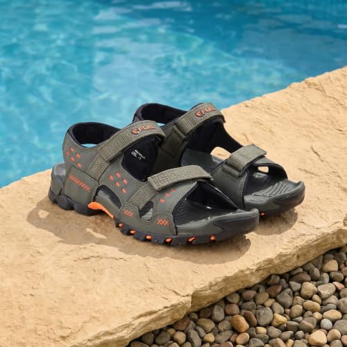 Image of FUEL Sandals & Floaters for Mens & Boys Comfortable & Lightweight Dailywear, Anti-Skid Flexible & Breathable for Running, Walking Stylish Casual Sandal for Outdoor Footwear For Gents (Timberland)
