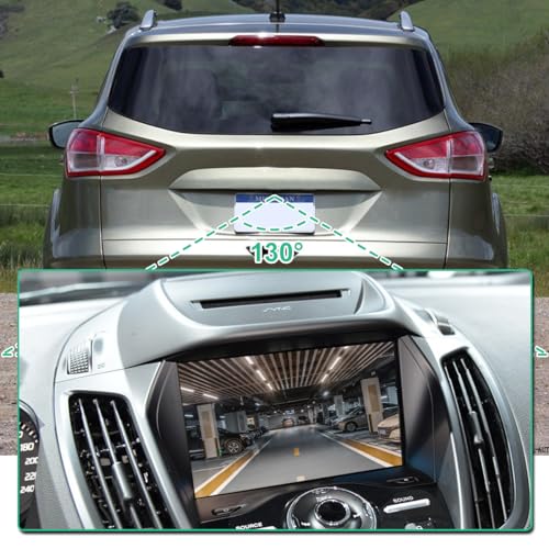 EJ5Z-19G490-A Rear View Backup Reverse Camera Compatible with Ford Escape 2014-2016, GreenYi Safety Parking Assist Camera, OE Number GJ5T-19G490-AB, 590-419 by GreenYi - Image 4
