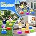 Stepping Stones for Kids,Toddler Stepping Stones Indoor & Outdoor, 5pcs Light up & Music Non-Slip Balance Sensory Toy,Obstacle Course, Promoting Sensory Coordination Skills, Gifts for Children Aged 3+