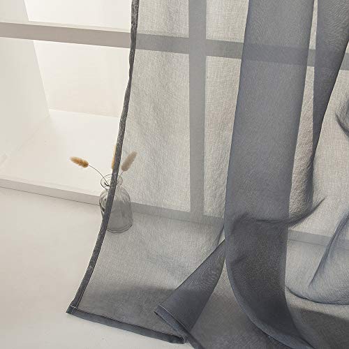 MIULEE Tende Camera Trasparenti Volie con