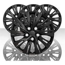 Set of 4 15" 10 Split Spoke Wheel Covers - Gloss Black