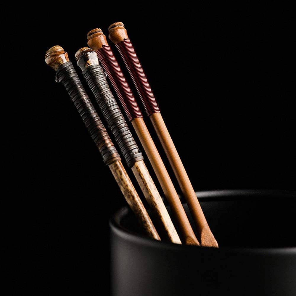 LR.store Palillos Chinos para Comer Reutilizables Phicsticks de bambú de bambú de Estilo Morado japonés, palitos de bambú respetuosos con el Medio Ambiente sin Pintar (Color : Nan Bamboo)