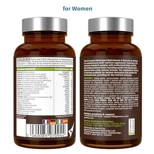 Igennus Methylated Multivitamin for Men & Women 2-Pack, All-Day Nutrient Delivery, Pure & Clean, Methylfolate & Methylcobalamin, High Strength MTHFR Supplement, Non-GMO & Halal, 30 Day Supply - Image 4