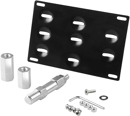 Miniatura 2 de Defensa delantera GTP de aluminio JDM con gancho para remolque, tornillo para soporte de montaje para placas para Scion FRS Subaru BRZ WRX STI