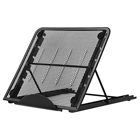 USLINSKY Adjustable Light Box Laptop Pad Stand, Multifunction(6 Angles) Skidding Prevented Tracing Holder for A3 A4 LED Tracing Light Pad & Diamond Painting, Sketch Board(Black) Cover