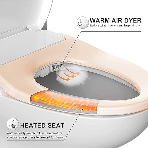 Miniatura 6 de BUTT BUDDY Suite - Accesorio inteligente para asiento de inodoro y rociador de agua dulce (control de temperatura fría y cálida, limpieza de doble