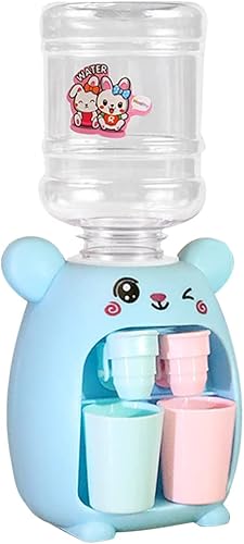 Toyvian Juguetes para niños pequeños, mini juguetes de juguete, mini dispensador de agua, juego de simulación, enfriador de agua, juguete de cocina