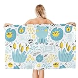 ABSORBANT ET SÉCHAGE RAPIDE : Très absorbant, mais léger, sèche plus rapidement que les serviettes en coton normales, donne au corps un toucher doux et délicat tout en absorbant rapidement toute l'humidité. Capable d'absorber sans effort l'eau plusieurs fois leur poids. De plus, ces serviettes en microfibre sont conçues pour sécher rapidement, ce qui ajoute à leur commodité.