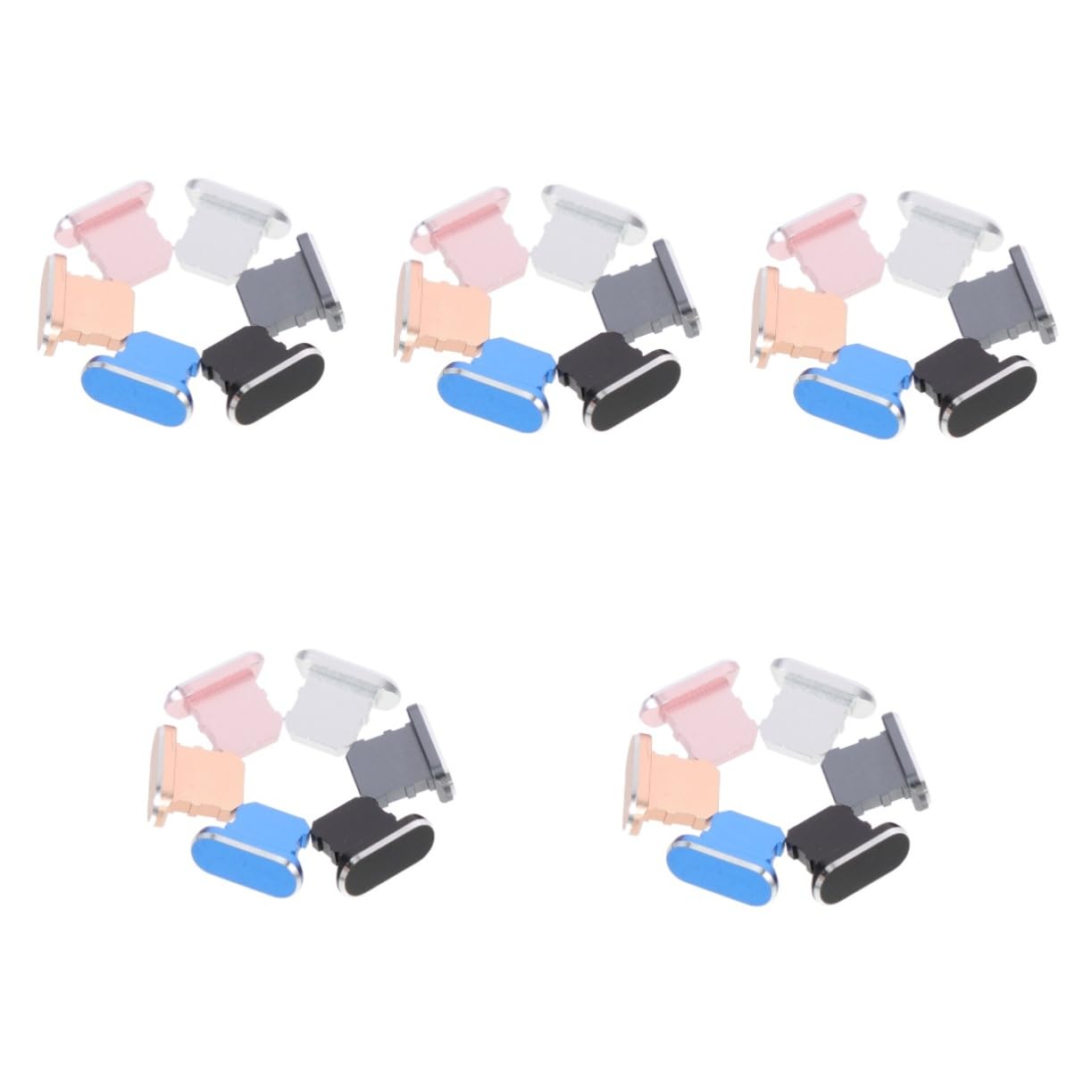 DOITOOL 30 Piezas Tapón Antipolvo para Enchufar Enchufes USB Enchufe para Puerto Protector De Puerto De Carga Cubierta del Puerto De Carga Teléfono Accesorios Metal
