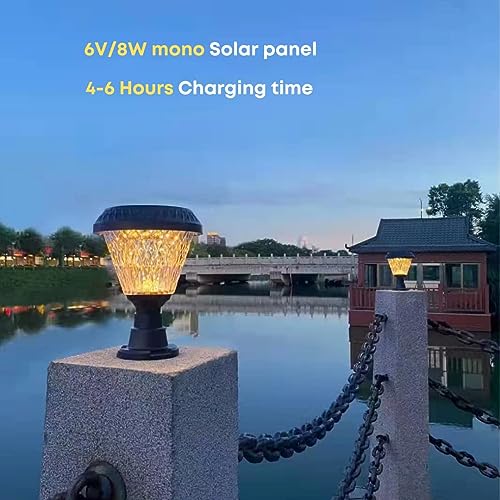 hardoll 10W Solar Lights for Home Outdoor Garden 33 LED Waterproof Gate Lamp (Round Shape) (Pack of 1)