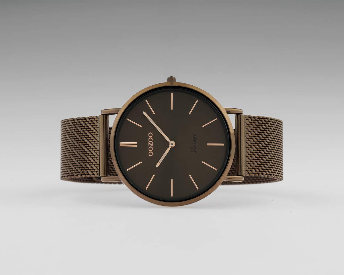Oozoo Vintage Damenuhr mit Milanaiseband Brown Sugar 40 MM Braun C20004