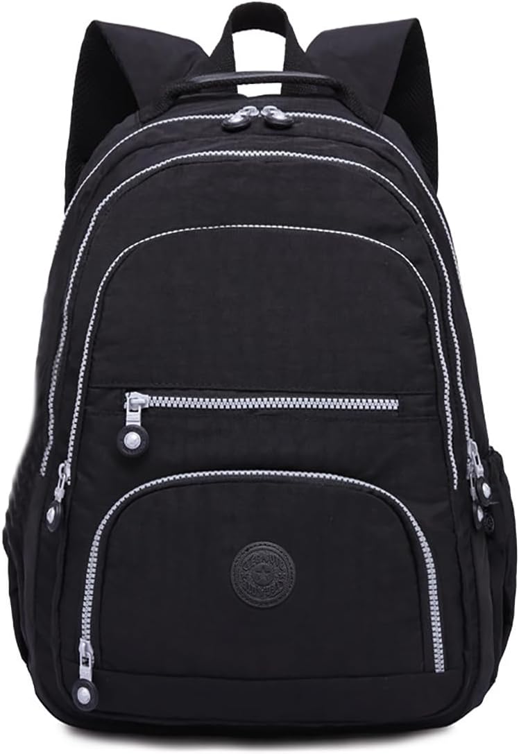 Mochila Bolsa Fofa Feminina Estilosa Elegante Academia Impermeável Escolar Viagem Trabalho Treino Fashion Mochilas Para Notebook Moderna Leve Passeio Preta