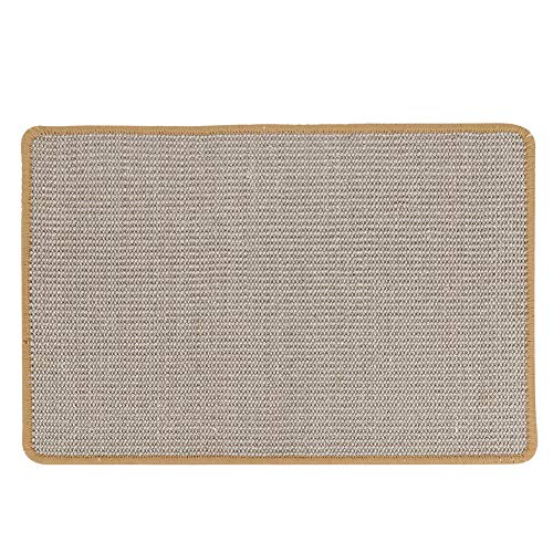 Cat Scratcher, Tapete de Sisal Brinquedo para Arranhar Gato, para Cães Gatos(brown, large)