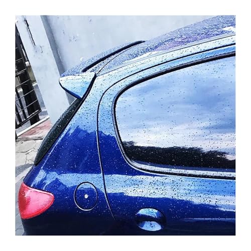 para Peugeot 206 2013 2014 2015 2016 2017 2018 Hatchback ABS Plástico Tapa Maletero Trasero Alerón De Techo Alas Tuning Exterior RESPUNEKBAH(Blue)