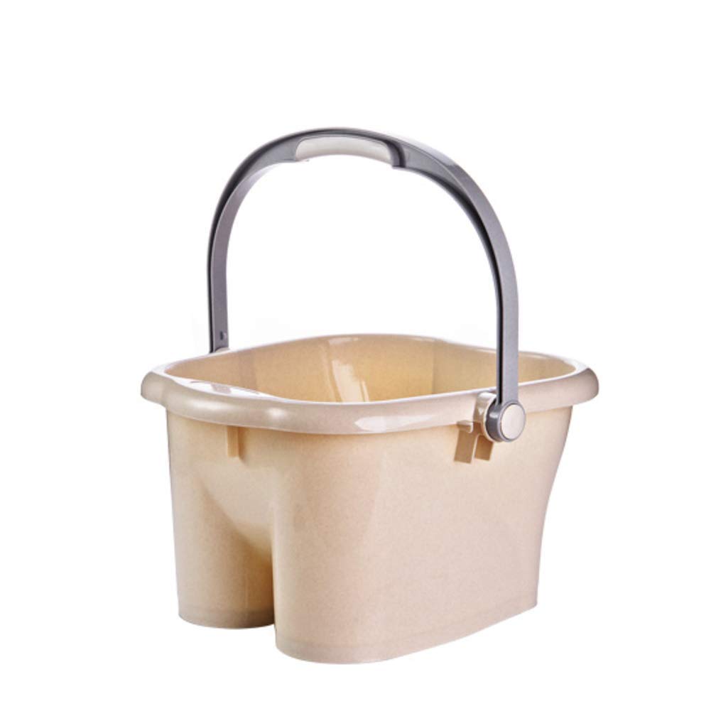 Vasca idromassaggio in plastica, massaggiatore per pedicure, terapeutico per pedicure, rilassa i piedi doloranti e sovraccarichi di lavoro, 37 x 35 x 22 cm (E 37 x 35 x 22 cm) caldo come sempre