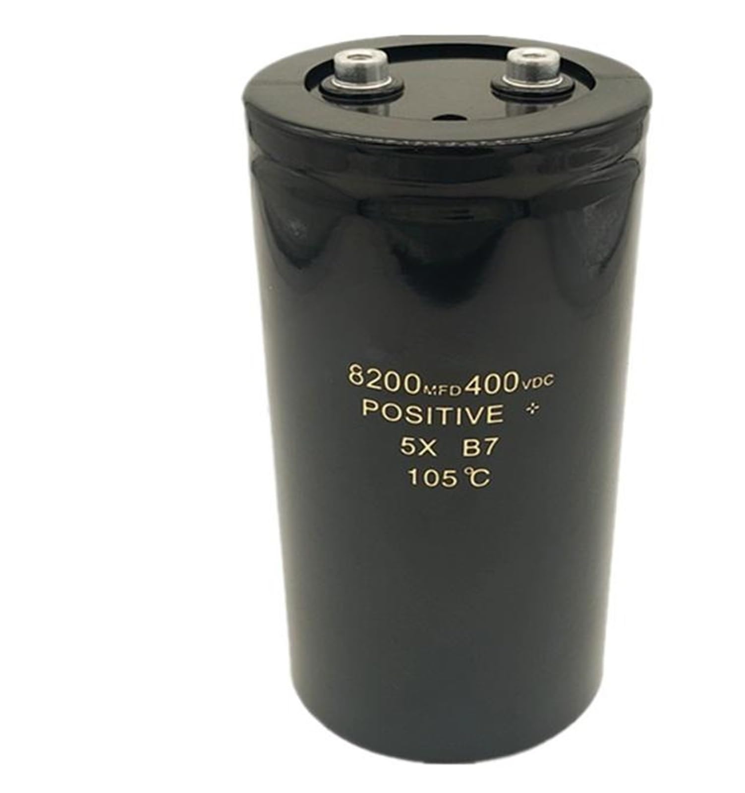 Condensateur électrolytique 400VDC 8200MFD de rechange pour filtrage industriel 75x155mm