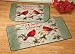 Winter Greetings Cardinal Accent Rug- Set of 2