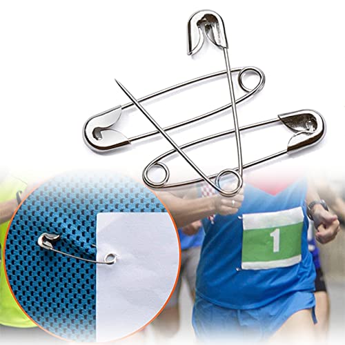 Niftyplaza 1000 Pcs Extra Large 2" Safety Pins - Heavy Duty, Industrial Strength, Nickel Plated, Rust Resistant (1000 Safety Pins) #TOP7